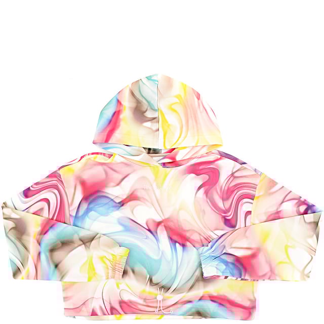 Main: 100% Cotton. The Calvin Klein Jeans Pride hoodie is a vibrant celebration of love and diversity, featuring a dazzling multi-color swirl pattern that makes a bold statement. The snug cuffed arms add a touch of sleek comfort, ensuring that style and warmth go hand in hand. This hoodie is not just a piece of clothing; it's a wearable emblem of pride, perfect for those who want to stand out and show their support for the LGBTQ+ community. With its eye-catching design, it's sure to turn heads and spark conversations wherever you go.