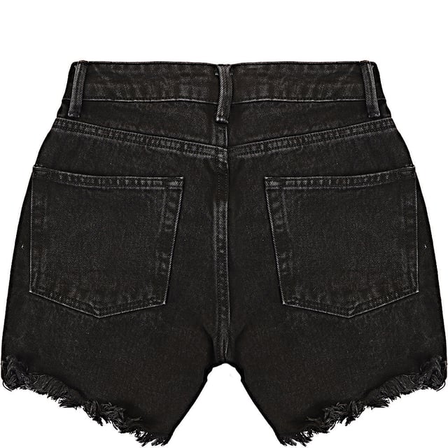 87% organic cotton, 13% recycled cotton. Raey's blue denim shorts are structured with a mid-rise waist and raw-edged relaxed legs, made from a blend of organic and recycled cotton. Raey fuses sharp silhouettes with luxury fabrics to create clean, minimal and effortless pieces for contemporary women as featured in Marie Claire, Elle and Stella.
