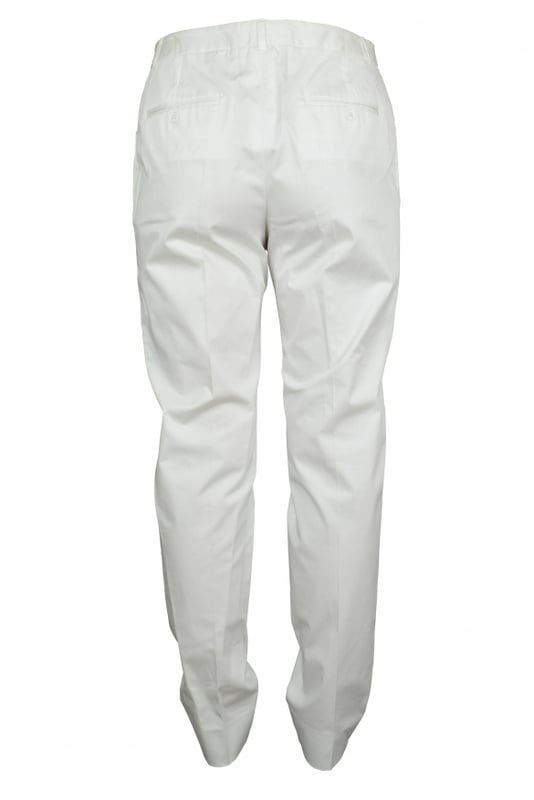 Weiße Dolce & Gabbana Hose.Taschen vorne und hinten.Reißverschluss vorne.97 % Baumwolle und 3 % Elasthan.Made in Italy.