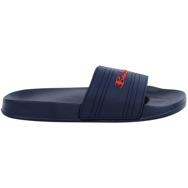 The Ben Sherman Southend Men's Sliders offer a blend of comfort and style, ideal for casual wear. Designed with a cushioned footbed and a wide strap featuring the Ben Sherman logo, these sliders provide ease and support for everyday use.
Key Features
Comfortable Fit: 

Cushioned footbed ensures all-day comfort.

Stylish Design: 

Wide strap adorned with the Ben Sherman logo adds a touch of brand recognition.

Durable Construction: 

Made with high-quality materials for long-lasting wear.

Versatile Use: 

Ideal for various casual settings, including poolside, beach, or everyday wear.

Easy Maintenance: 

Simple to clean and maintain, making them a practical addition to your footwear collection.

Whether you're heading to the beach or running errands, the Ben Sherman Southend Men's Sliders offer a combination of comfort and style to suit your needs.