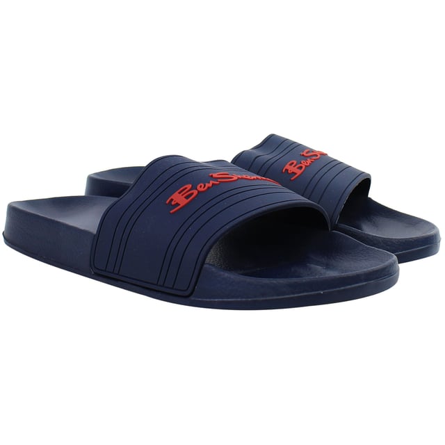The Ben Sherman Southend Men's Sliders offer a blend of comfort and style, ideal for casual wear. Designed with a cushioned footbed and a wide strap featuring the Ben Sherman logo, these sliders provide ease and support for everyday use.
Key Features
Comfortable Fit: 

Cushioned footbed ensures all-day comfort.

Stylish Design: 

Wide strap adorned with the Ben Sherman logo adds a touch of brand recognition.

Durable Construction: 

Made with high-quality materials for long-lasting wear.

Versatile Use: 

Ideal for various casual settings, including poolside, beach, or everyday wear.

Easy Maintenance: 

Simple to clean and maintain, making them a practical addition to your footwear collection.

Whether you're heading to the beach or running errands, the Ben Sherman Southend Men's Sliders offer a combination of comfort and style to suit your needs.