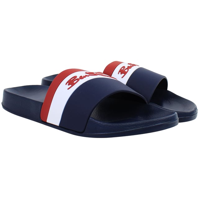 The Ben Sherman Fistral Men's Sliders are a stylish and comfortable choice for casual wear. Featuring a sleek design with the Ben Sherman logo, these sliders are perfect for poolside lounging, beach outings, or everyday use.
Key Features
Stylish Design: 

Features the iconic Ben Sherman logo on the strap, adding a touch of brand recognition.

Comfortable Fit: 

Designed with a cushioned footbed to provide all-day comfort.

Durable Construction: 

Made with high-quality materials to ensure long-lasting wear.

Versatile Use: 

Ideal for various casual settings, including poolside, beach, or everyday wear.

Easy Maintenance: 

Simple to clean and maintain, making them a practical addition to your footwear collection.

Whether you're heading to the beach or running errands, the Ben Sherman Fistral Men's Sliders offer a blend of comfort and style to suit your needs.