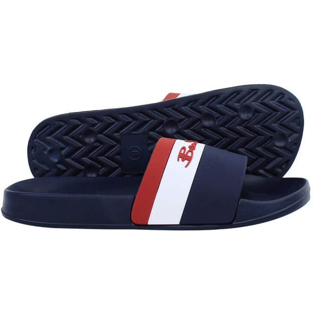 The Ben Sherman Fistral Men's Sliders are a stylish and comfortable choice for casual wear. Featuring a sleek design with the Ben Sherman logo, these sliders are perfect for poolside lounging, beach outings, or everyday use.
Key Features
Stylish Design: 

Features the iconic Ben Sherman logo on the strap, adding a touch of brand recognition.

Comfortable Fit: 

Designed with a cushioned footbed to provide all-day comfort.

Durable Construction: 

Made with high-quality materials to ensure long-lasting wear.

Versatile Use: 

Ideal for various casual settings, including poolside, beach, or everyday wear.

Easy Maintenance: 

Simple to clean and maintain, making them a practical addition to your footwear collection.

Whether you're heading to the beach or running errands, the Ben Sherman Fistral Men's Sliders offer a blend of comfort and style to suit your needs.