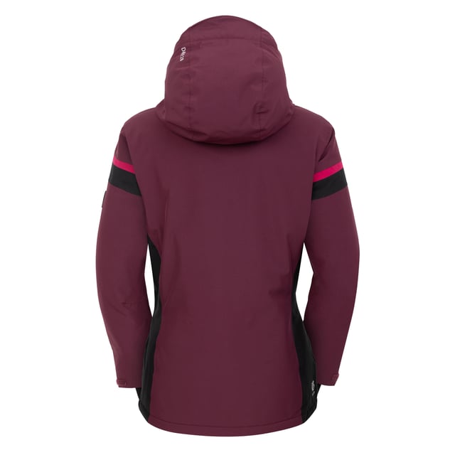 100% Polyester. Filling: Recycled. Fabric: Recycled. Lining: Recycled Polyester. Design: Contrast Detail, Logo. Fabric Technology: ARED 30/30, Breathable, Durable, PFC Free, PFOA Free, PFOS Free, Stretch, Water Repellent, Waterproof. Cuff: Adjustable. Articulated Sleeve, Gel Grip, High Warmth, Inner Sleeve Cuff, Integrated Snowskirt, Scrim Back Panel, Taped Seams. Neckline: Hooded. Sleeve-Type: Long-Sleeved. Hood Features: Adjustable, Foldable. Pockets: 1 Internal Pocket, Mesh Lined, 2 Lower Pockets, Zip, Ski Pass Pocket. Fastening: Full Zip. Hem: Adjustable. Contents: 1 Cloth Wipe. 8 UK: 32 in. 10 UK: 34 in. 12 UK: 36 in. 14 UK: 38 in. 20 UK: 44 in. 18 UK: 43 in. 16 UK: 40 in.