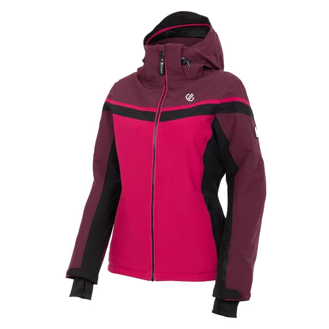 100% Polyester. Filling: Recycled. Fabric: Recycled. Lining: Recycled Polyester. Design: Contrast Detail, Logo. Fabric Technology: ARED 30/30, Breathable, Durable, PFC Free, PFOA Free, PFOS Free, Stretch, Water Repellent, Waterproof. Cuff: Adjustable. Articulated Sleeve, Gel Grip, High Warmth, Inner Sleeve Cuff, Integrated Snowskirt, Scrim Back Panel, Taped Seams. Neckline: Hooded. Sleeve-Type: Long-Sleeved. Hood Features: Adjustable, Foldable. Pockets: 1 Internal Pocket, Mesh Lined, 2 Lower Pockets, Zip, Ski Pass Pocket. Fastening: Full Zip. Hem: Adjustable. Contents: 1 Cloth Wipe. 8 UK: 32 in. 10 UK: 34 in. 12 UK: 36 in. 14 UK: 38 in. 20 UK: 44 in. 18 UK: 43 in. 16 UK: 40 in.