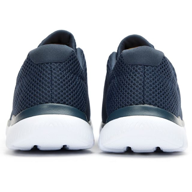 The Skechers Summits offer exceptional comfort in a stylish blue package. These women's trainers combine practicality with performance, featuring plush memory foam insoles that conform to your foot's unique shape. The lightweight textile upper makes them incredibly easy to wear all day, while the durable rubber sole provides reliable traction. Completely vegan and machine washable, these slip-on running-style trainers are perfect for active lifestyles or casual outings. The ultimate blend of convenience and comfort for your daily adventures.