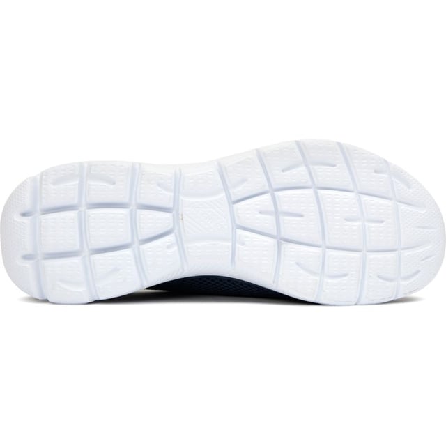 The Skechers Summits offer exceptional comfort in a stylish blue package. These women's trainers combine practicality with performance, featuring plush memory foam insoles that conform to your foot's unique shape. The lightweight textile upper makes them incredibly easy to wear all day, while the durable rubber sole provides reliable traction. Completely vegan and machine washable, these slip-on running-style trainers are perfect for active lifestyles or casual outings. The ultimate blend of convenience and comfort for your daily adventures.