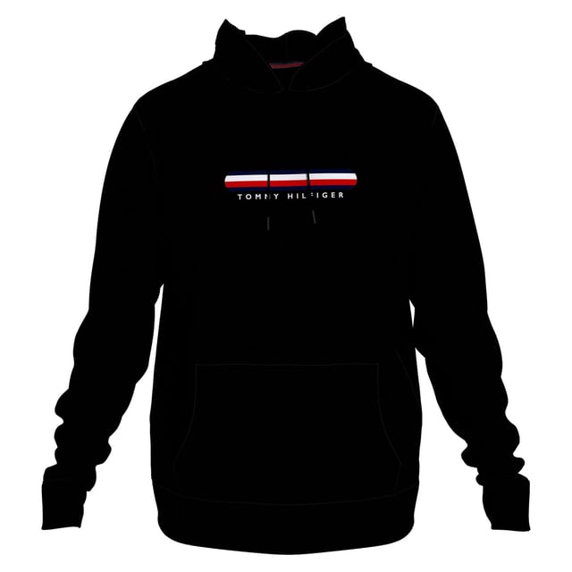 Drawstring hood.Kangaroo pocket.Ribbed cuffs and hem.Distinctive chest taping.Tommy Hilfiger logo on chest.Distinctive Tommy Hilfiger details.Loose fit.