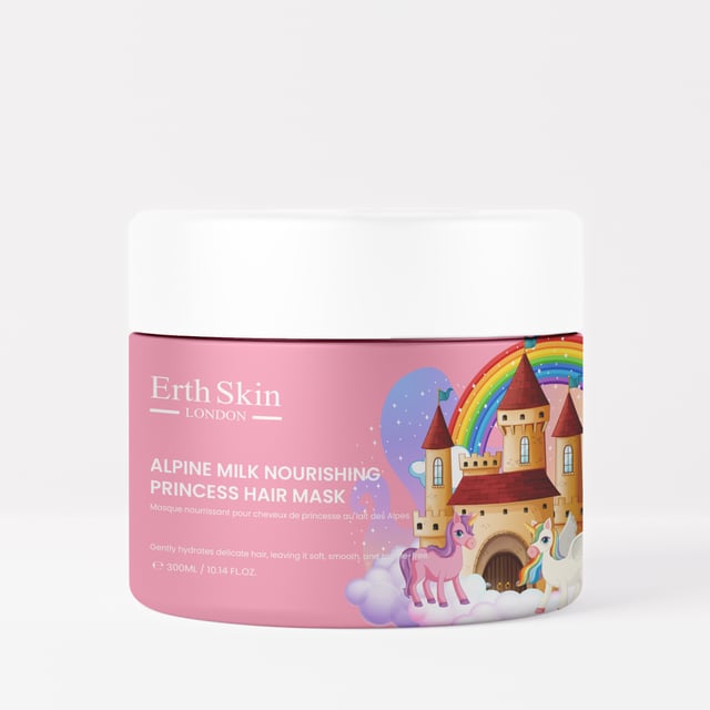Alpine Milk Nourishing Princess Hair Mask deeply nourishes and restores hair for a soft, silky finish. Enriched with Babassu Oil and Panthenol, it helps hydrate, strengthen, and smooth strands. Its rich, creamy formula leaves hair feeling healthier, shinier, and full of life.