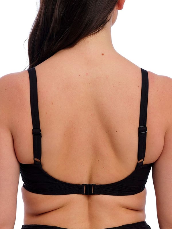 Fantasie Beach Waves Gathered Full Cup Bikini Top. With gathered cups and fixed fully adjustable straps. The product is recommended for hand wash only.