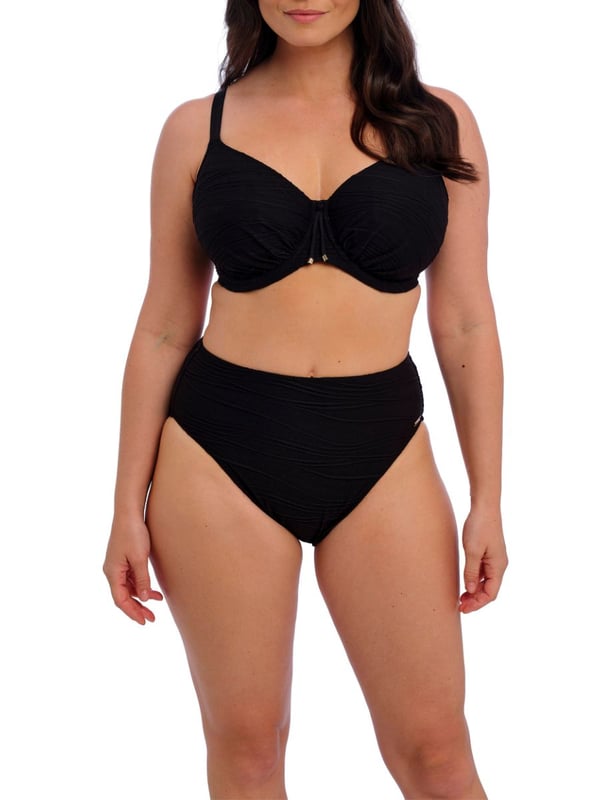 Fantasie Beach Waves Gathered Full Cup Bikini Top. With gathered cups and fixed fully adjustable straps. The product is recommended for hand wash only.