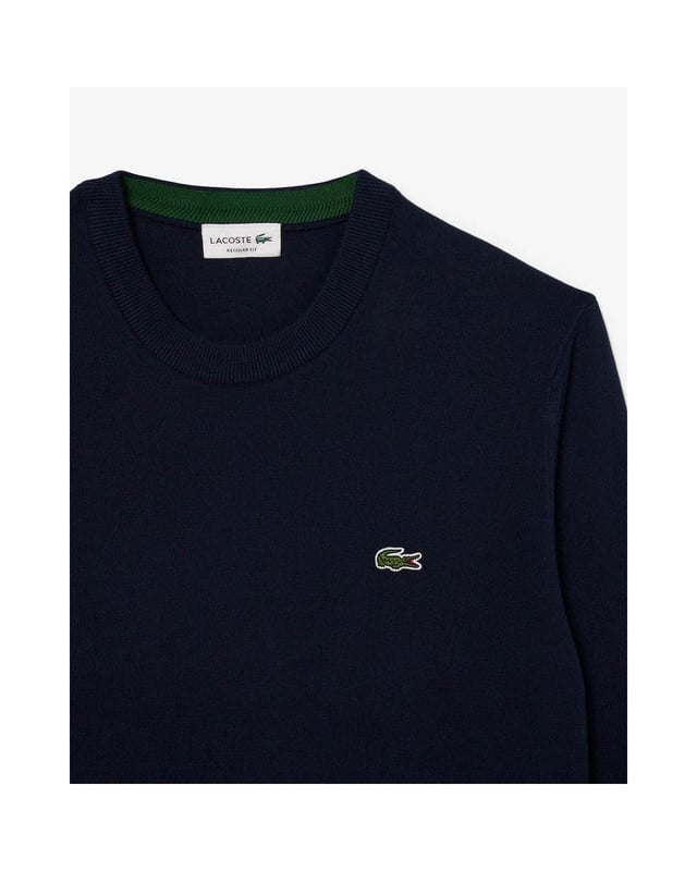 The essential sweaters of Lacoste wardrobe.Essential sweater in organic cotton. Easy to wear over our iconic polo (or shirt) for working time, and over our tee-shirt for week-end as well.EssentialsRegular fit: Natural ease on body and sleevesCrew neck in jerseyCotton is a natural fiber, it makes soft and comfortable clothes.Organic cotton is farmed with limited use of pesticides.Contrasted herringbone detail inner necklineContrasted line at right bottom sleeve3cm green crocodile at chest
100% COTTON





100% COTTON
Organic Cotton
This product is made from