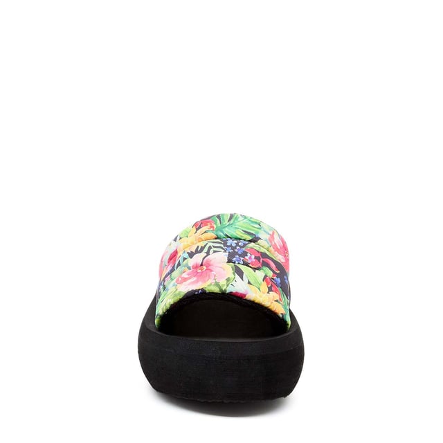 Womens Rocket Dog Splash Tie Dye Flatform Slide SandalsMet hun opvallende bloemenprint verheffen deze chique plateausandalen je look en bieden ze uitzonderlijk comfort dankzij de gewatteerde bandjes en het lichtgewicht EVA-voetbed. Verwen je voeten met de perfecte mix van mode en comfort! - Gewatteerde bandjes voor extra comfort en een vleugje luxe.- EVA-voetbed voor extra comfort en een boost van 5,4 cm.- Perfect voor strandfeesten en het showen van je moeiteloze stijl.- Combineer ze met alles van denim shorts tot je favoriete zomerjurk.- Hakhoogte: 5,4 cm- Bovenwerk en voering van textiel Synthetische zool.- Ref: SPLASHLT