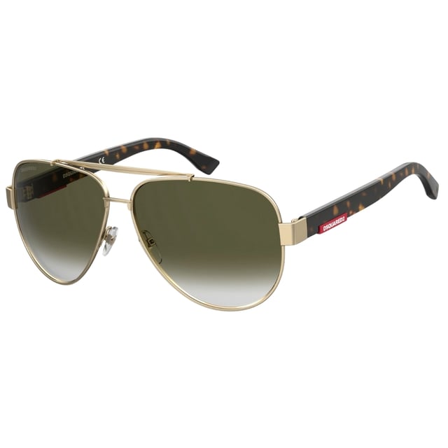 Brand New Brown Dsquared2 Sunglasses, Lens Width = 62mm, Nose Bridge Width = 14mm, Arm Length = 140mm, Sunglasses, Sunglasses Case, Cleaning Cloth and Care Instructions all Included, 100% Protection Against UVA & UVB Sunlight and Conform to British Standard EN 1836:2005, Brown Sunglasses, 100% Metal