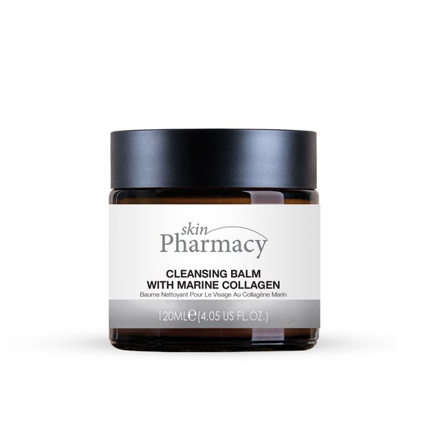 skinPharmacy Cleansing Balm with Marine Collagen 120ml Revitalise your skincare routine with our Marine Collagen Cleansing Balm, designed for all skin types, especially those battling dullness and clogged pores. Infused with nourishing marine collagen, luxurious shea butter, and gentle salicylic acid, this balm deeply cleanses and hydrates while removing impurities. Experience a youthful glow as it moisturises, softens, and exfoliates, promoting clarity and a smooth complexion. Suitable for sensitive skin, our vegan and cruelty-free formula is free from parabens, sulfates, and artificial fragrances. Transform your cleansing ritual into a pampering experience—scoop a small amount, massage onto dry skin, and rinse with warm water for best results. Shop now for radiant, refreshed skin!