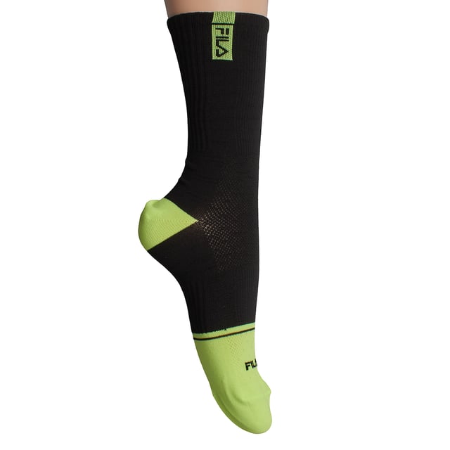 Diseñados para ofrecer el máximo rendimiento en la bicicleta, estos calcetines Fila de caña alta unisex combinan soporte, transpirabilidad y un estilo deportivo. Ideales para ciclismo en carretera, mountain biking o entrenamiento en interiores, se adaptan perfectamente a tu pie para apoyarte en cada pedalada.

Detalles:
- Modelo largo diseñado para ciclismo.
- Estructura para pie izquierdo y derecho.
- Pierna elástica para una mayor compresión.
- Fabricados con material ligero con propiedades de secado rápido.
- Paquete de 2 pares.
- Logo de Fila bordado.
- Paneles reforzados alrededor del dedo del pie y el talón.
- Tela elástica y ligera.

Un paquete funcional y versátil de calcetines para ciclistas que buscan comodidad, rendimiento y estilo en cada paseo. Apto tanto para hombres como para mujeres gracias a su diseño unisex y ajuste técnico. 
Composición: 98% Poliéster, 2% Elastano 
Cuidado:
Lavar a máquina a un máximo de 30°C. 
No usar blanqueador ni blanqueadores. 
No planchar. 
No limpiar en seco. 
Secar al aire o en secadora a baja temperatura.