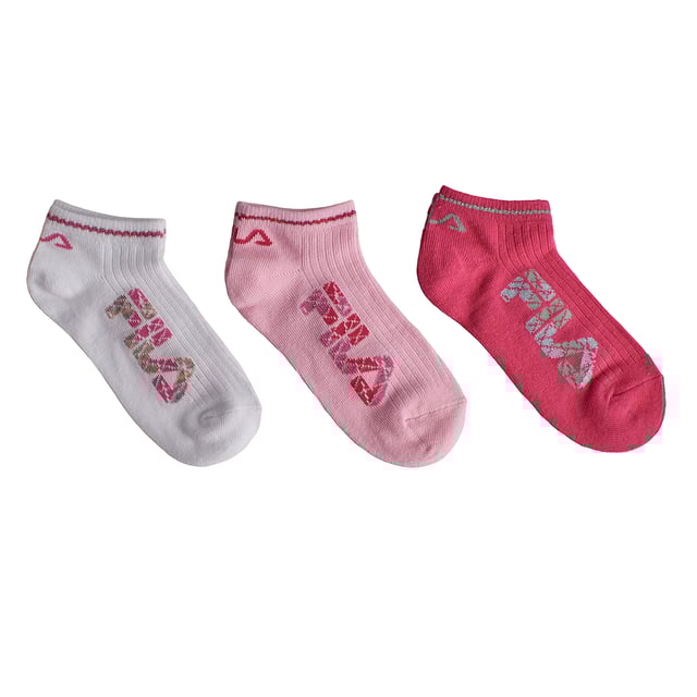 Este paquete de calcetines invisibles Fila está diseñado para niñas activas que buscan comodidad y un toque de estilo en su vida diaria. Con un diseño de corte bajo que se oculta en la mayoría de los zapatos, están hechos de una tela suave, elástica y transpirable, perfecta para cualquier actividad.

Detalles:
- Paquete de 3 pares de calcetines invisibles para niñas.
- Diseño con el logo brillante de Fila.
- El puño elástico proporciona un ajuste firme y sin deslizamientos.
- Tela de algodón suave, ligera y transpirable.
- Logo de Fila en colores brillantes.
- Ajuste elástico que se adapta al pie sin deslizarse.
- Costuras suaves que evitan rozaduras o incomodidades.

Una opción práctica, cómoda y estilosa para el uso diario de las más pequeñas. Los calcetines para niñas son perfectos para combinar con cualquier tipo de calzado sin sacrificar comodidad ni personalidad. Un paquete de calcetines invisibles funcionales que ofrecen suavidad, frescura y un diseño encantador.
Composición: 64% algodón, 35% poliéster, 1% elastano
Cuidado:
Lavar a máquina a un máximo de 30°C.
No usar blanqueadores ni blanqueadores ópticos.
No planchar.
No limpiar en seco.
Secar al aire o en secadora a baja temperatura.