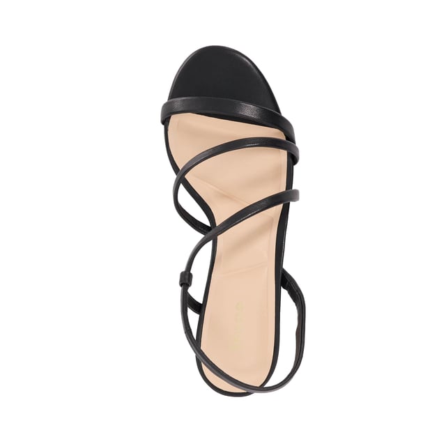 Designed with delicate asymmetric straps that have been designed to curve and flatter the foot, Movement is the ultimate day through to evening style. Resting on a chic kitten heel the adjustable ankle straps guarantees the perfect fit.