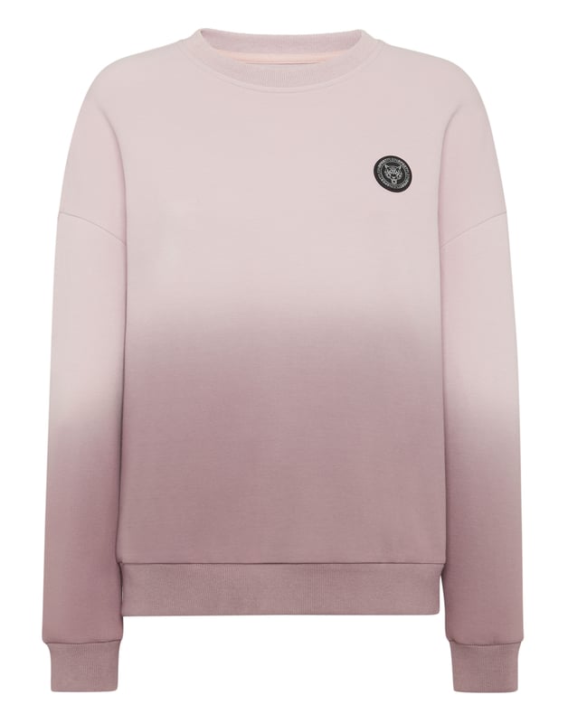 This oversized degrade sweatshirt merges casual comfort with elevated design, delivering an effortlessly luxe statement for off,duty days. Its gradient finish offers a modern twist to a timeless silhouette.    Degradé effect adds depth and contemporary flair   Oversized cut for a relaxed, trend,forward look   Soft,touch fabrication ensures lasting comfort   Ribbed trims provide structure and refined detail   Subtle logo patch completes the piece with signature identity