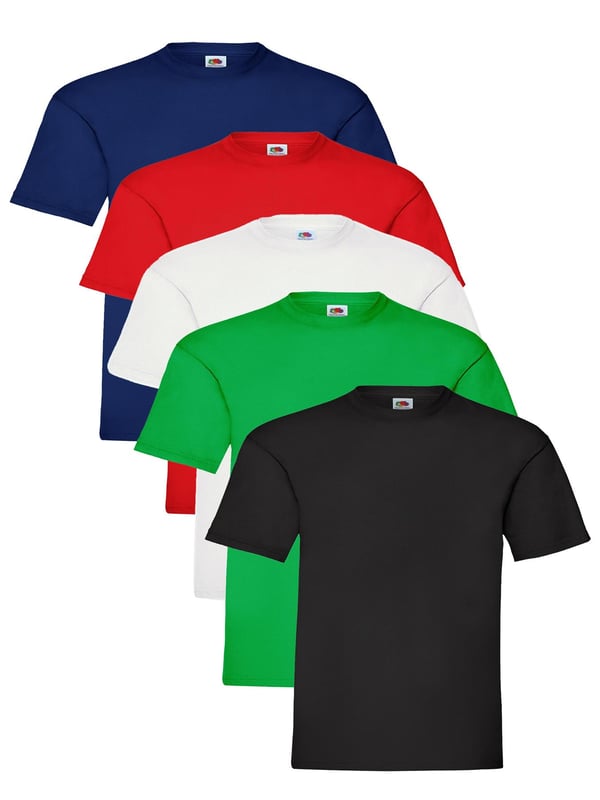 The Original Fruit of the Loom Short Sleeve T-Shirts for Boys and Girls feature a crew neck with a taped neckline for added comfort, twin needle stitching on the neck, sleeves, and hem, and are made from Belcoro yarn for a softer feel. Crafted from 100% premium cotton, these machine washable t-shirts are perfect for everyday wear.