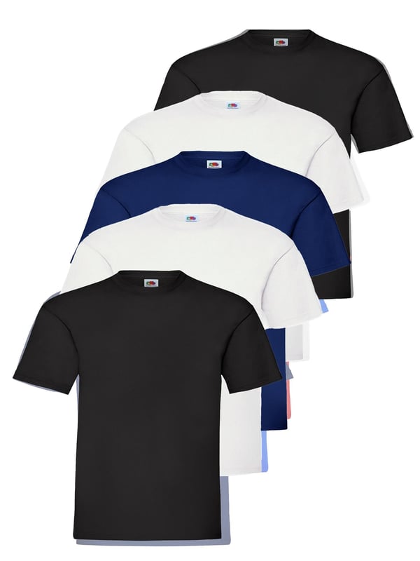The Original Fruit of the Loom Short Sleeve T-Shirts for Boys and Girls feature a crew neck with a taped neckline for added comfort, twin needle stitching on the neck, sleeves, and hem, and are made from Belcoro yarn for a softer feel. Crafted from 100% premium cotton, these machine washable t-shirts are perfect for everyday wear.