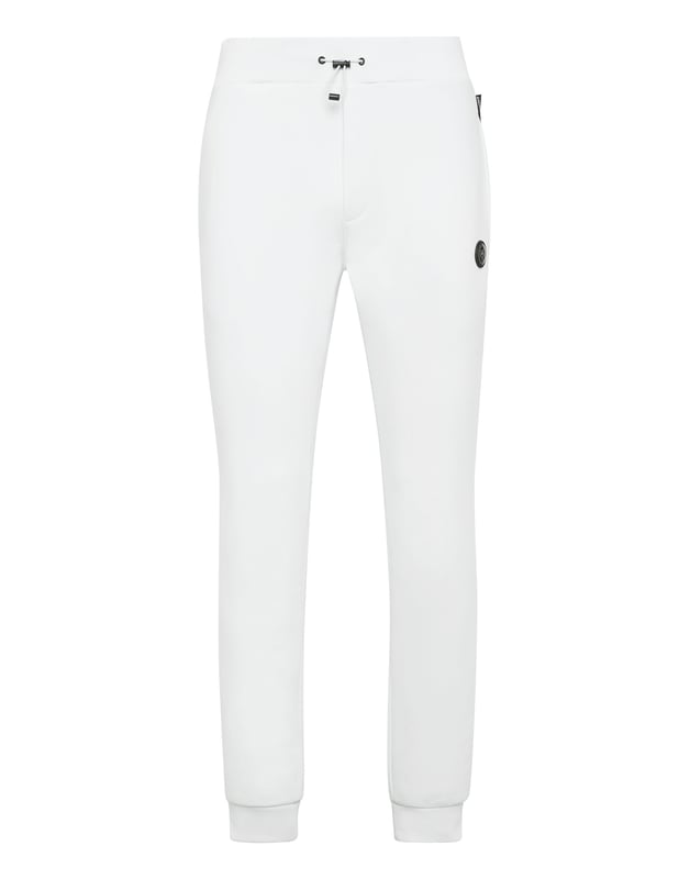 Estos joggers son el complemento perfecto para alcanzar tus objetivos. Comodidad y rendimiento se suman al estilo de Plein Sport.   Forro polar de algodón   Cintura elástica con inserción de nailon y cordón de ajuste   Dos bolsillos con aberturas   Corte holgado para una mayor comodidad   Puños inferiores de punto elástico