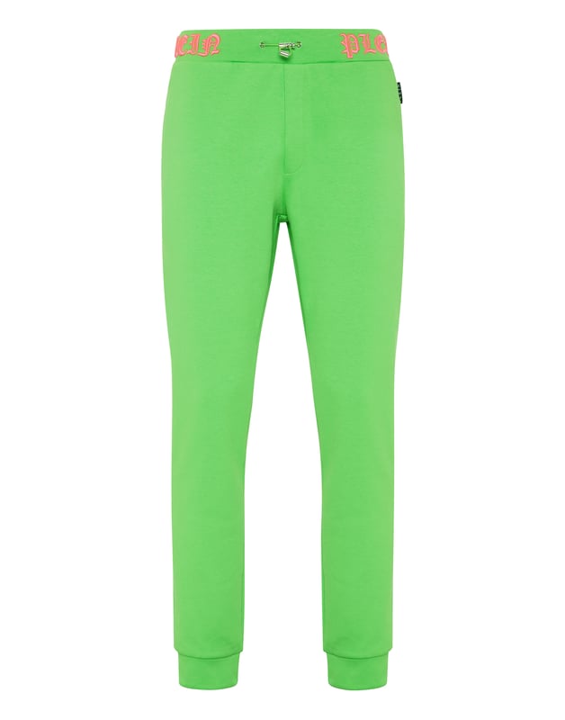 El estilo es una nota de personalidad. Eche un vistazo a estos joggers de felpa de algodón con detalles distintivos.   Suave forro polar de algodón   Marca bordada en la cintura.   Hexágono de PP sobre una insignia de cuero saffian cosida en el frente, lado izquierdo   Dos bolsillos con aberturas   Cintura con cordón   Cintura y puños inferiores de punto acanalado