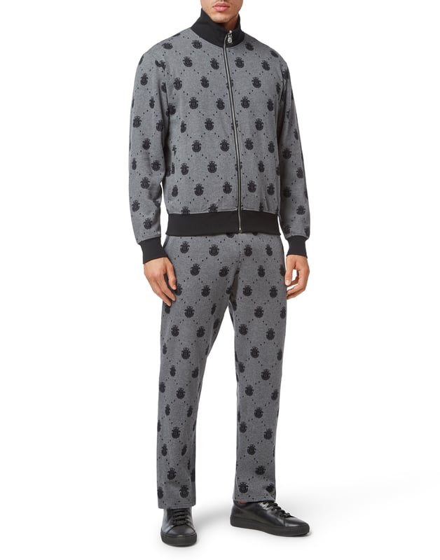 Jogging-Set: Reißverschlussjacke & Hose Monogramm