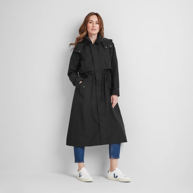 When it comes to waterproof jackets, it doesnâ€™t get much more stylish than the Alva. Designed in the classic trench-coat silhouette, the Alva is a great looking coat that also comes with heaps of practical features. Its fully taped seams and waterproof coating ensures you keep the rain out and the warmth in, which is ideal for when the rain pours and the winds blow. Also, to ensure youâ€™re ready for whatever the weather throws at you, the removable and adjustable hood comes complete with drawcords at the opening, while the handy two-way zip provides extra mobility. Whatâ€™s more, the toggle adjusters on the waist offer that â€œcinched-inâ€ feel, which is both figure-flattering and great for keeping your torso toasty. With style and substance in abundance, the Alva is your trusty companion for keeping you dry and stylish in the unpredictable British weather.