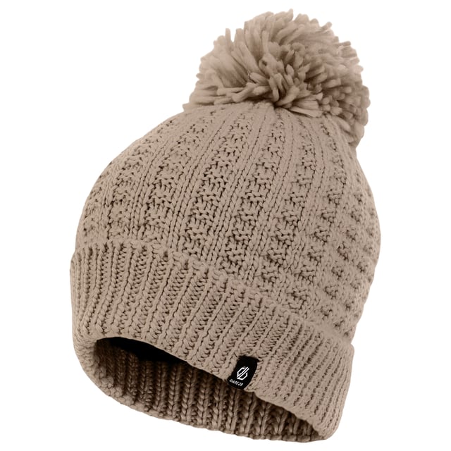 100% Acrylic. Fabric: Chunky Knit. Lining: Fleece. Design: Woven. Bobble, Lined.