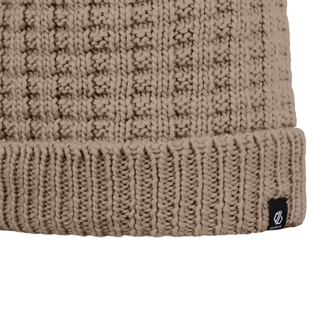 100% Acrylic. Fabric: Chunky Knit. Lining: Fleece. Design: Woven. Bobble, Lined.