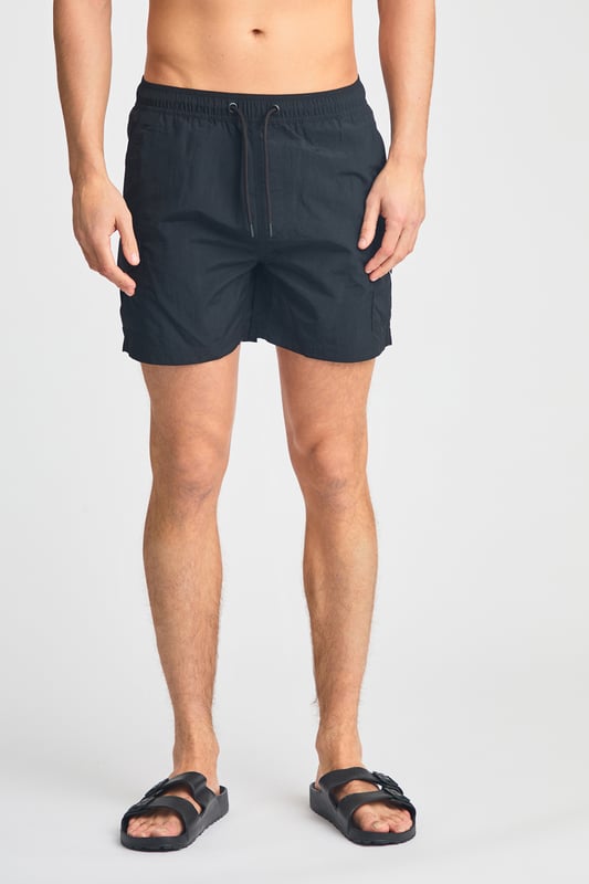 This two pack of combat, cargo-style swim shorts from French Connection are perfect for the beach or by the pool. Each swim short features an elasticated waistband with a drawcord, two side pockets and two cargo-style pockets. Made from quick-drying, polyester with mesh liner. This pack contains two swim shorts in black and khaki.
