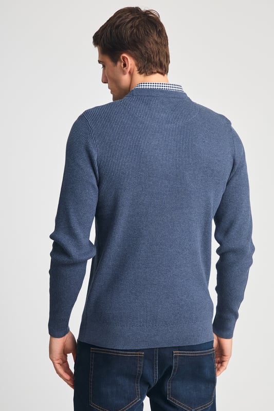 Upgrade your wardrobe with Kensington Eastside's mock shirt jumper. Featuring a ribbed crew neck with mock checked shirt, this easy-wear piece is made from 100% cotton for ultimate comfort and style. Perfect for effortless layering.