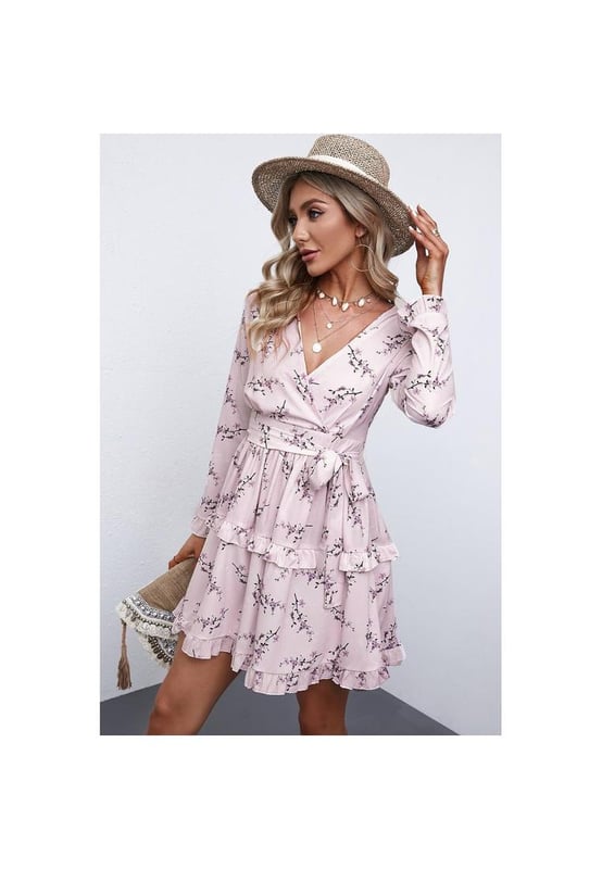 Azura Exchange Floral Print Mini Dress