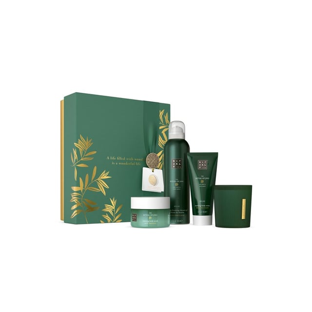 Body Cream 100ml/Scented Candle 140ml/Body Scrub 125ml/Foaming Shower Gel 200ml