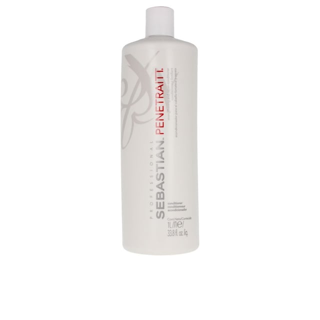 Revive and restore damaged, over-styled, and chemically treated hair with Sebastian Professional Penetraitt Strengthening and Repair Conditioner. This powerful formula features an advanced active rescue system that penetrates deep into the hair shaft, repairing its natural health for a strong and silky-soft finish. Essential for maintaining vibrant color, this deep conditioning formula protects against stress from chemical treatments and heat damage. Apply to wet hair, massage through to the ends, and rinse thoroughly. Note: This supersize product does not include a pump.