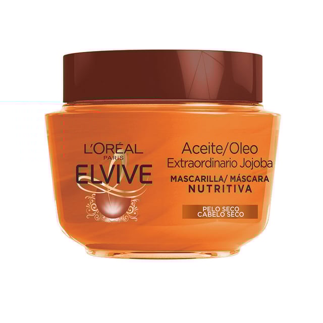 Elvive Außergewöhnliche Ölmaske 300 ml LOréal Haarpflegeprodukte. AUSGEZEICHNETE ÖLmaske. Elvive von LOréal – die Behandlung für trockenes Haar. Diese Maske ist speziell entwickelt, um extrem trockenes und glanzloses Haar intensiv zu pflegen und zu reparieren. Ihre Wirkung basiert auf einer hohen Konzentration an Lipidbestandteilen in Kombination mit einer innovativen Technologie, die das zugehörige Shampoo ergänzt. Reich an wertvollen Blütenölen sowie Ester- und Mineralölen, schenkt sie Ihrem Haar die notwendige Pflege. Dadurch erzielen Sie nicht nur einen glänzenden Look, sondern reparieren auch die trockensten und am meisten geschädigten Haarspitzen. Tragen Sie die Maske nach der Haarwäsche auf und lassen Sie sie etwa 30 Minuten wirken. Danach gründlich mit Wasser ausspülen.