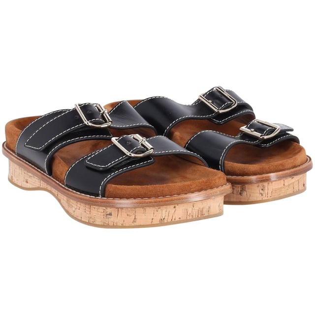 VINTAGE, RRP AS NEW
Chloé's sandals make summer styling a breeze, thanks to Gabriela Hearst's refined approach. This 'Marah' pair is defined by a stacked cork and suede sole and contrast topstitching. The double buckled straps are subtly branded.
Chloe Marah Topstitched Sandals in Brown Leather 
Condition: Very Good
Sign of wear: Wear on the insoles
Color: brown
Material: Leather
Size: EU38/UK5/US8
SKU: 152449