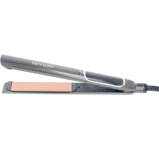 Placa XL (de 12,5 cm) con mayor cobertura, resultados más rápidos y menos daño al cabello.Deslizamiento ultrasuave. Transfiere el calor rápidamente y ayuda a reducir el daño causado por el exceso de peinado con una distribución uniforme del calor para un control suave del frizz las 24 horas.Placa flotante redondeada True-Grip para un deslizamiento suave. Las placas redondeadas crean rizos u ondas sueltas.Sistema de memoria de calor inteligente. El diseño de última generación recuerda automáticamente la última temperatura como su configuración de calor preferida.Control de desvanecimiento de color. Conserva el color del cabello a temperaturas de 204 °C o menos.Diseño ergonómico, con apoyo para el pulgar, doble voltaje automático para viajes en todo el mundo. Botones empotrados para evitar apagados accidentales, cable giratorio extralargo que no se enreda. Interruptor de bloqueo, para un almacenamiento seguro y conveniente.