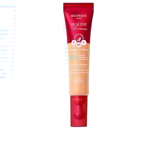 El nuevo corrector Healthy Mix Serum de Bourjois te permitirá lograr una piel luminosa y saludable. Esta innovadora fórmula fusiona las características de un contorno de ojos con las de un corrector, brindando así un producto multifuncional. Gracias a su combinación de vitaminas, tu piel lucirá siempre en su mejor estado. La textura es jugosa y suave al tacto, lo que la hace muy agradable de aplicar. Además, está enriquecido con cafeína que, gracias a sus propiedades antioxidantes, contribuye a reducir la apariencia de las líneas de expresión. Su formato compacto facilita el transporte, y su práctico aplicador asegura que cuides tu piel mientras lo usas, permitiendo una aplicación sencilla en cualquier momento. ¿Qué estás esperando para probarlo?