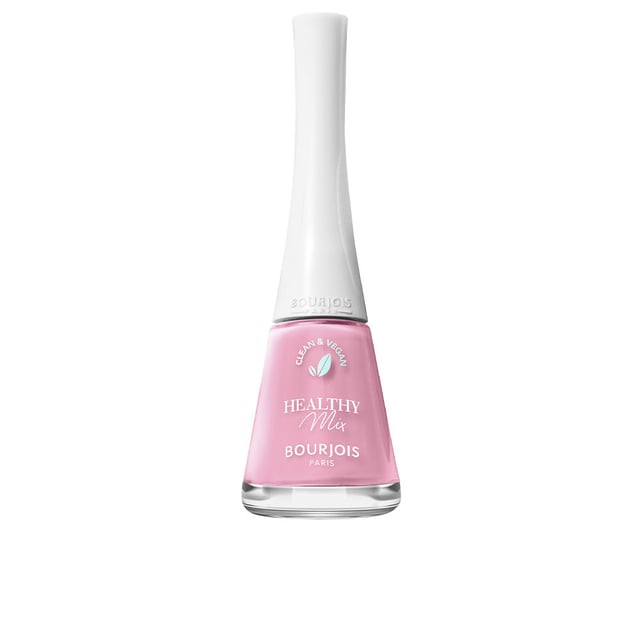 Descubre la nueva laca de uñas Healthy Mix Nails de Bourjois. Esta innovadora fórmula clean ofrece tanto cuidado como color. Su composición vegana es transparente y está elaborada con un 70% de ingredientes de origen natural. Asegura un secado rápido y un acabado ultrabrillante que perdura. El cepillo antidesbordamiento, también vegano, se adapta perfectamente a la forma de tu uña, permitiendo una aplicación sencilla y rápida desde la primera pasada. Además, su envase es eco-amigable, ya que la tapa está fabricada con un 50% de plástico reciclado. Sorpréndete con sus seis maravillosos tonos para lograr una manicura más sostenible. ¡Te encantará!