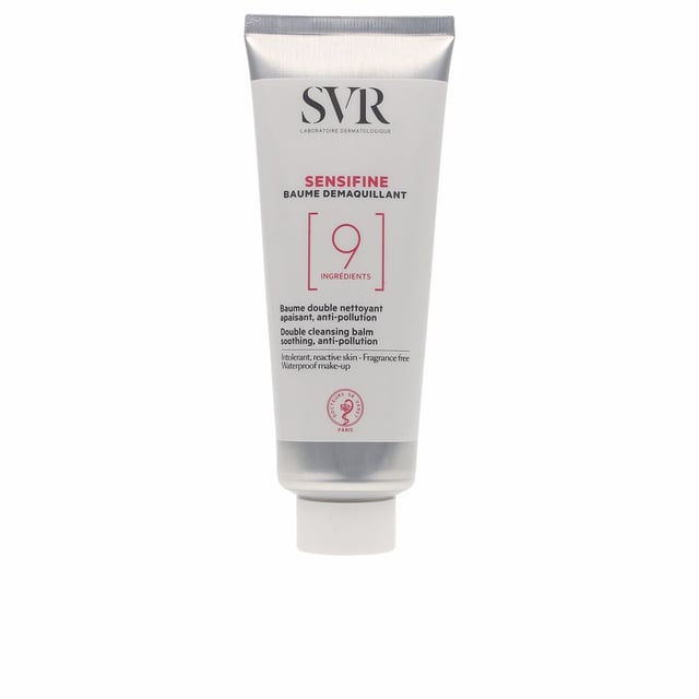 Sensifine Baume Demaquillant 100 ml Experience the ultimate in skin care with the SVR Sensifine Soothing Balm-In-Oil Cleanser, specially formulated for sensitive skin. This 100ml cleanser gently dissolves makeup from your eyes, face, and lips without causing irritation. Its ultra-gentle formula ensures a soothing cleanse, leaving your skin feeling refreshed, balanced, and comfortable. Simply apply with your fingertips and gently massage before dabbing away with a cotton pad. Perfect for daily use, this unisex cleanser is your go-to solution for a clean and calm complexion.