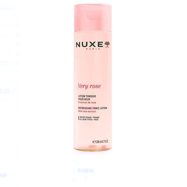 Experience the ultimate skin refreshment with Nuxe Very Rose Refreshing Tonic Lotion. This 200ml tonic is designed to tone and soothe your skin, making it the perfect addition to your skincare routine. Ideal for use after makeup removal, this lotion hydrates and balances your complexion, leaving it soft and revitalized. Use it daily, morning and night, by applying with a cotton pad to your face and neck, avoiding the eye area. Achieve a beautifully prepped canvas for your next skincare steps.