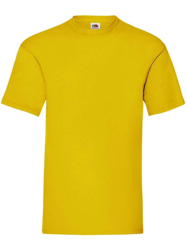 The Original Fruit of the Loom short sleeve T-shirt for men and women features a crew neck with a taped neckline for added comfort, twin needle stitching on the neck, sleeves, and hem, and is made from soft Belcoro® yarn for a premium feel; crafted from 100% cotton with a fabric weight of 135 GSM for white and 145 GSM for all other colours, this high-quality, machine-washable basic tee is perfect for everyday wear.