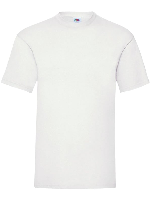 The Original Fruit of the Loom short sleeve T-shirt for men and women features a crew neck with a taped neckline for added comfort, twin needle stitching on the neck, sleeves, and hem, and is made from soft Belcoro® yarn for a premium feel; crafted from 100% cotton with a fabric weight of 135 GSM for white and 145 GSM for all other colours, this high-quality, machine-washable basic tee is perfect for everyday wear.