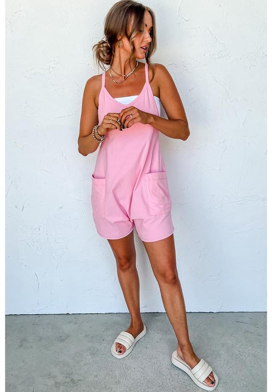 Soft jersey material
  Spaghetti straps
  V
  neck
  Large armholes
  Patch pockets
  Simple pure color design
  Suitable for all ages
  Available in different sizes
  Comes with size chart in CM and INCH
  Cheap fashionable and Quality