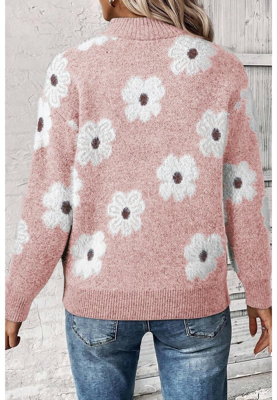 Stylish floral pattern
  Half zip design for easy layering
  Drop shoulder silhouette for a relaxed and trendy fit
  Versatile piece that can be dressed up or down
  Available in multiple sizes
  Made of high
  quality materials