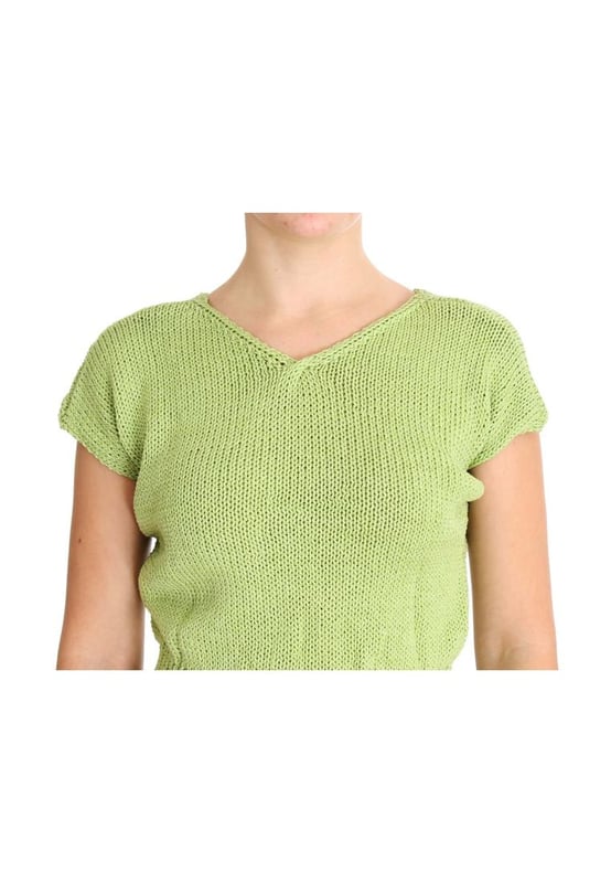 Brand: PINK MEMORIES
  Condition: New with tags
  Style: Sleeveless vest sweater
  Color: Green
  Made in Italy
  Material: 90% Cotton 10% Polyamide
  Logo details
  Gender: Women