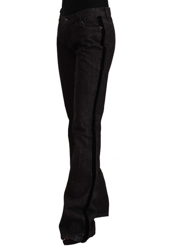 100% Authentic GF Ferre jeans
  Crafted from cotton
  Boot cut style
  Zipper and button closure
  Mid waist
  Black color
  Logo details
Material: 100% Cotton