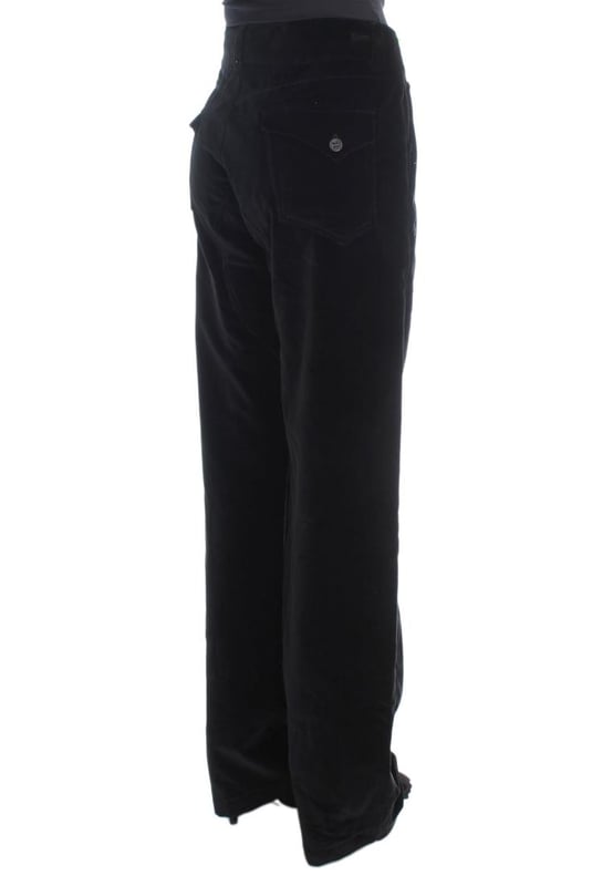 Brand: Ermanno Scervino
  Condition: Brand New with Tags
  Color: Black
  Fit: Straight Fit
  Made in Italy
  Material: 100% Cotton
  Gender: Women